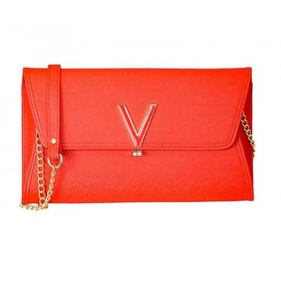 Mario Valentino Handbags - Mario Valentino ‘Rocco’ Red Clutch Bag